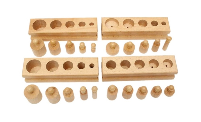 Montessori svareliai cilindrai