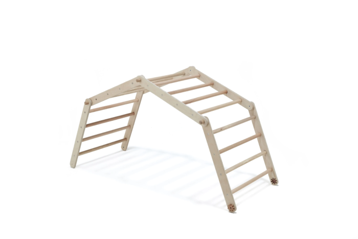 Didelė Montessori Pikler laipynė-kubas su čiuožykla - Image 4