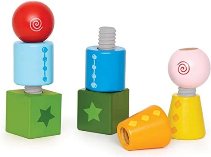 Montessori įsukamos kaladėlės Hape