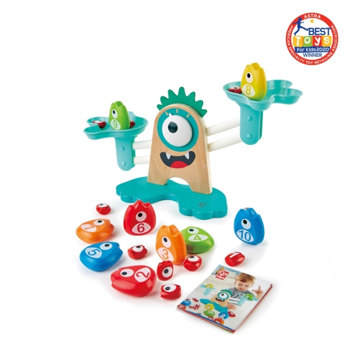 Hape svarstyklės Monstriukas su skaičiais