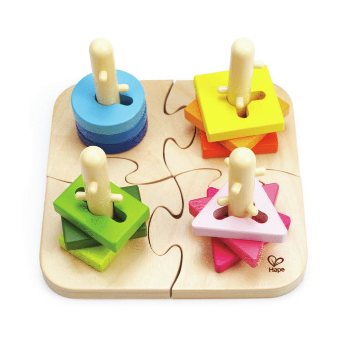 Hape 3D dėlionė bokštai su spygliukais