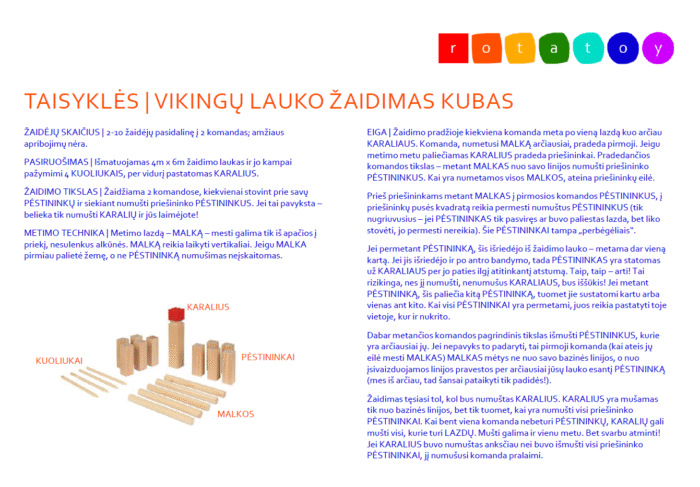 Vikingų lauko žaidimas Kubas - Image 2